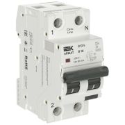 Выключатель автоматический дифференциального тока 2п (1P+NP) B 16 30мА тип A АВДТ B10N 36мм ARMAT IEK AR-B10N-1N-B016A030