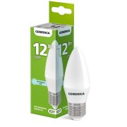 Лампа светодиодная C35 12Вт свеча 6500К E27 230В GENERICA LL-C35-12-230-65-E27-G